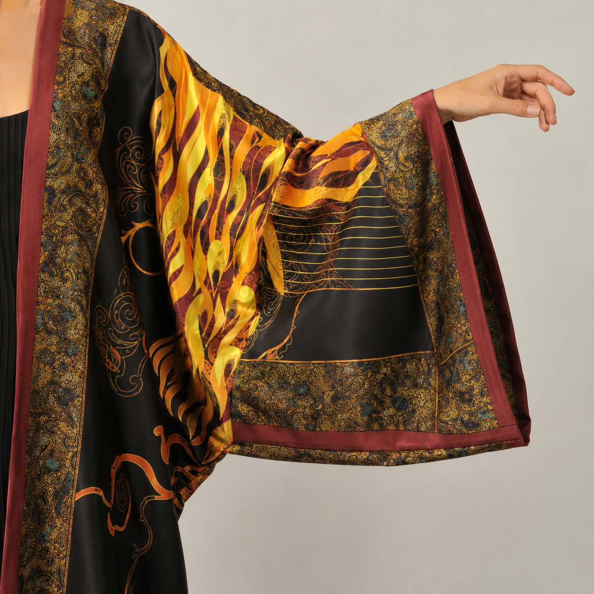Kimono Long À Manches Chauve-Souris — vue 5