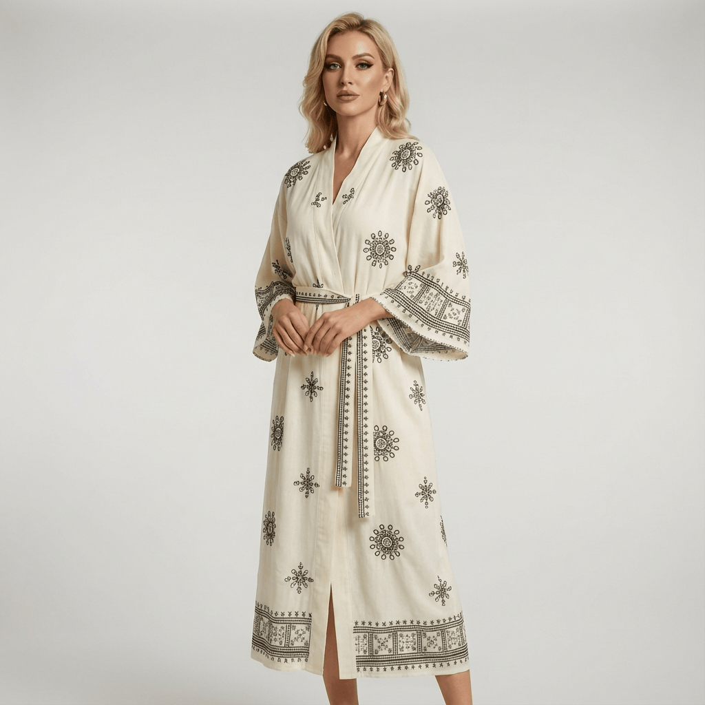 Kimono Blanc Boheme Plage