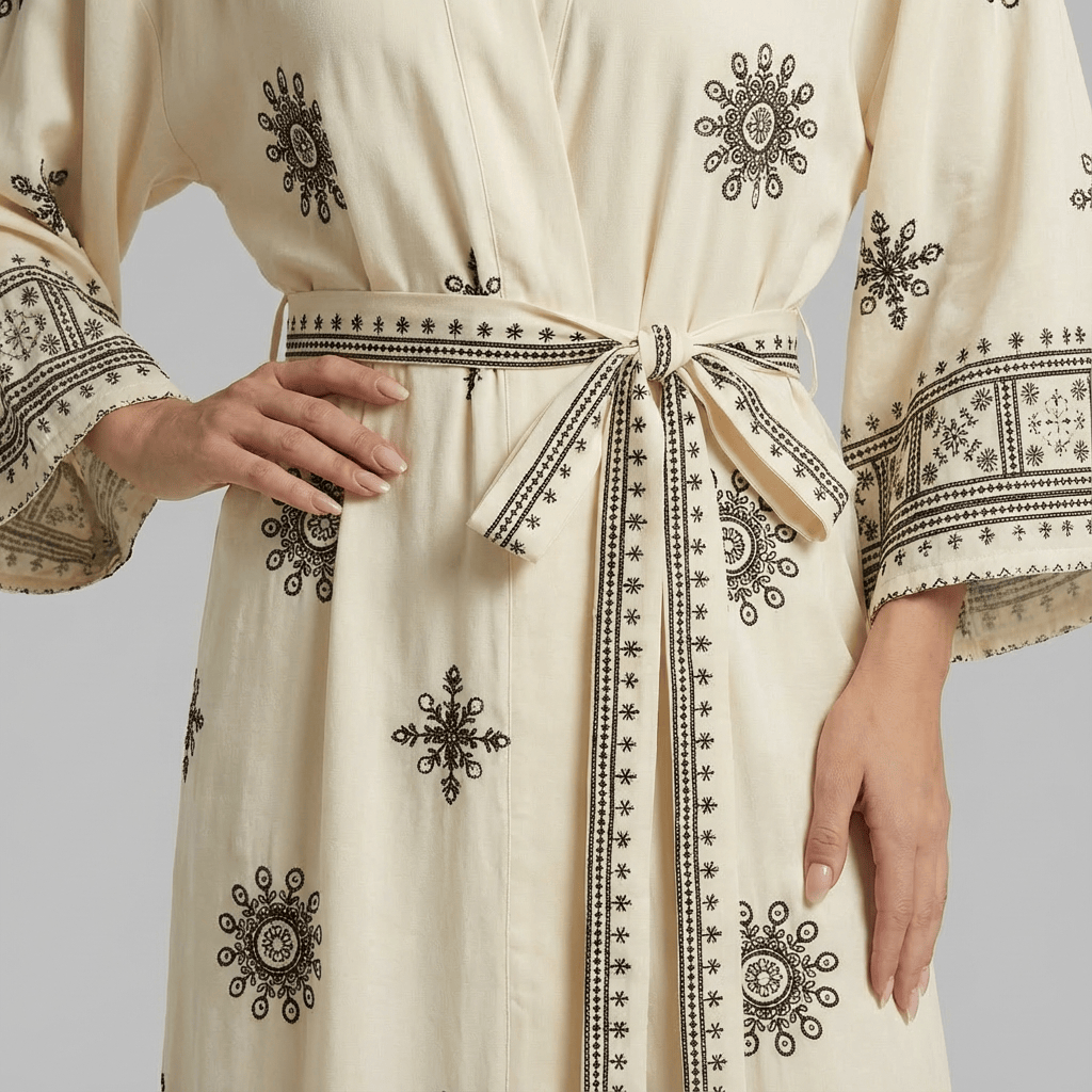 Kimono Blanc Boheme Plage