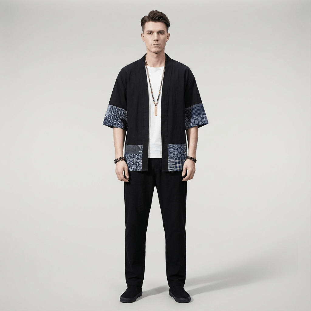 Kimono Cardigan Japonais Homme