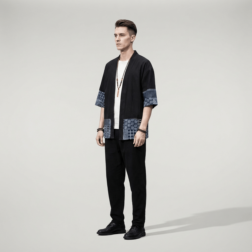 Kimono Cardigan Japonais Homme