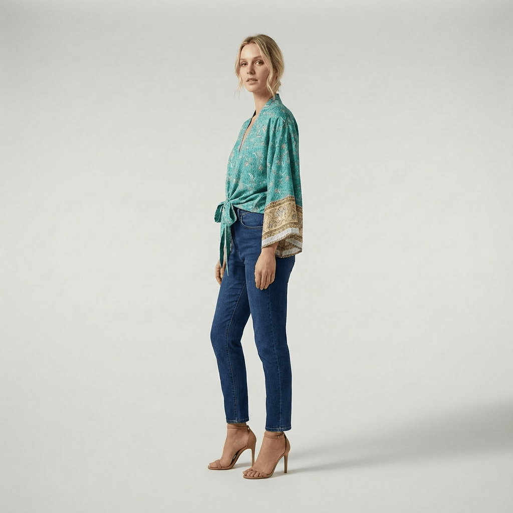 Kimono Court Femme Chic