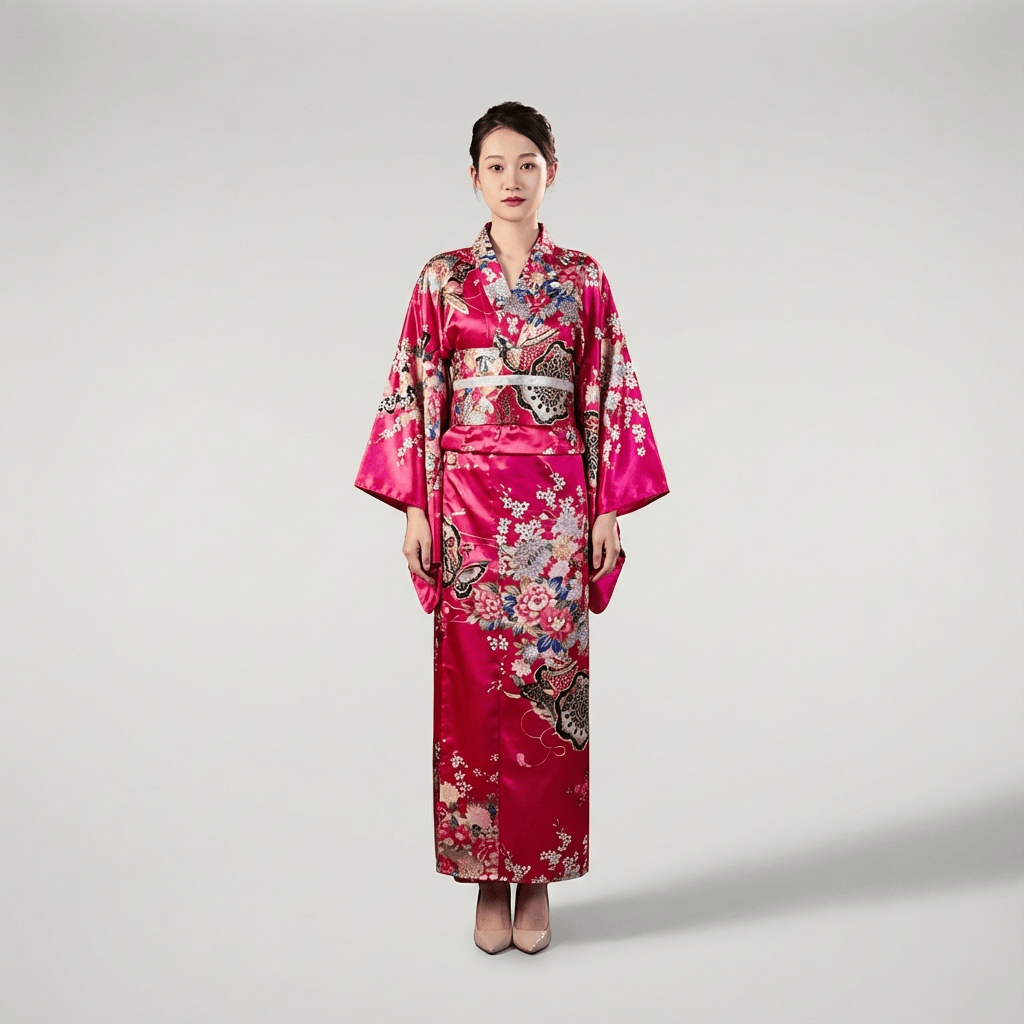 Kimono Floral Femme Japonais