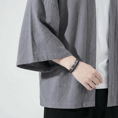 Kimono Gris Unis Homme