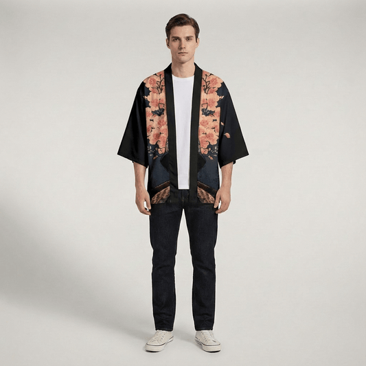 Kimono Homme Noir Samourai