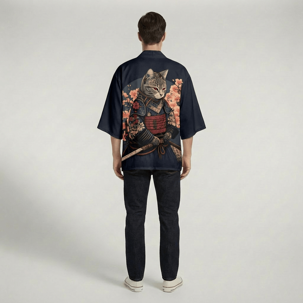 Kimono Homme Noir Samourai