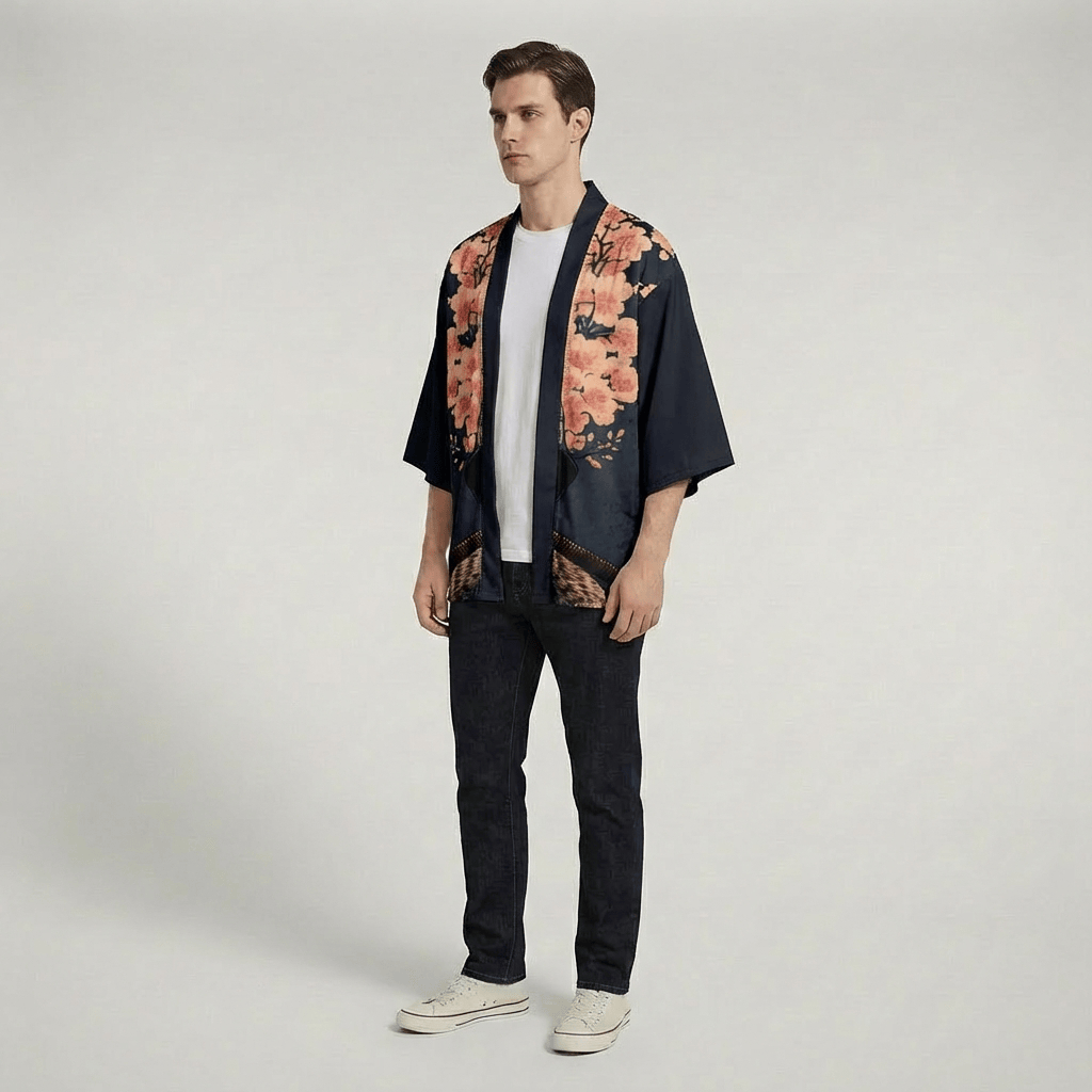 Kimono Homme Noir Samourai