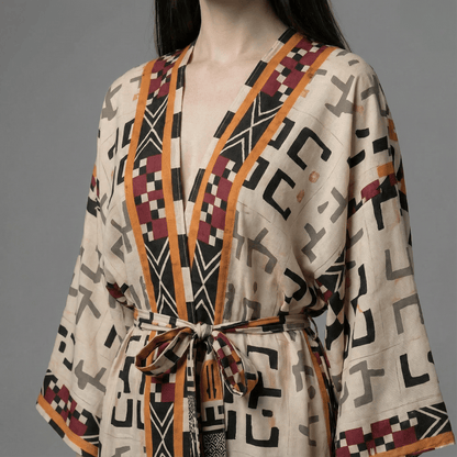 Kimono Imprimé Long Printemps