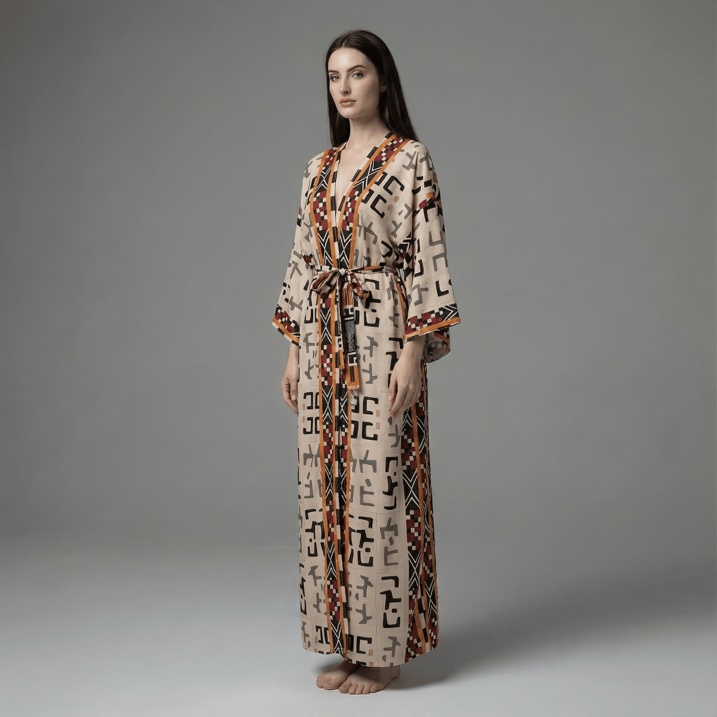 Kimono Imprimé Long Printemps