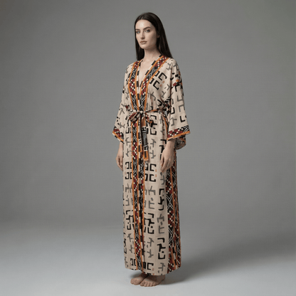 Kimono Imprimé Long Printemps