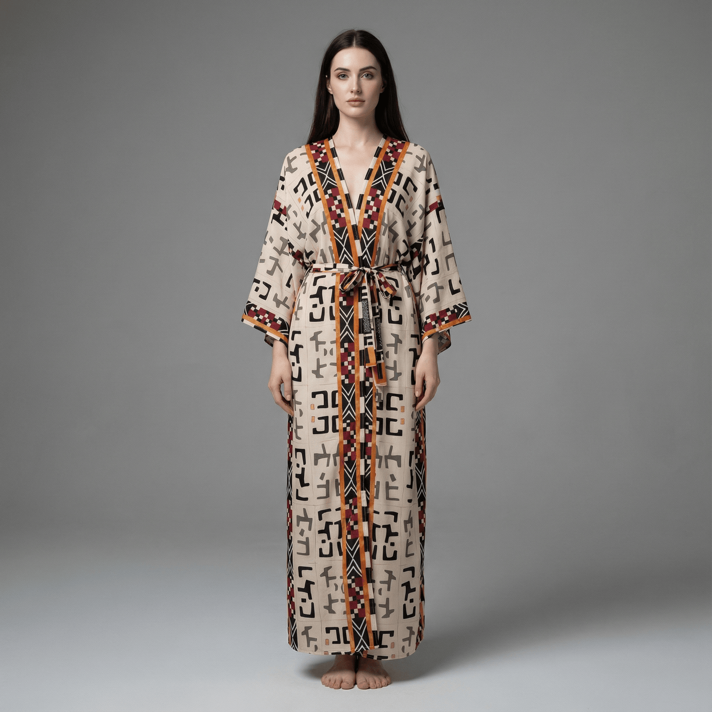 Kimono Imprimé Long Printemps