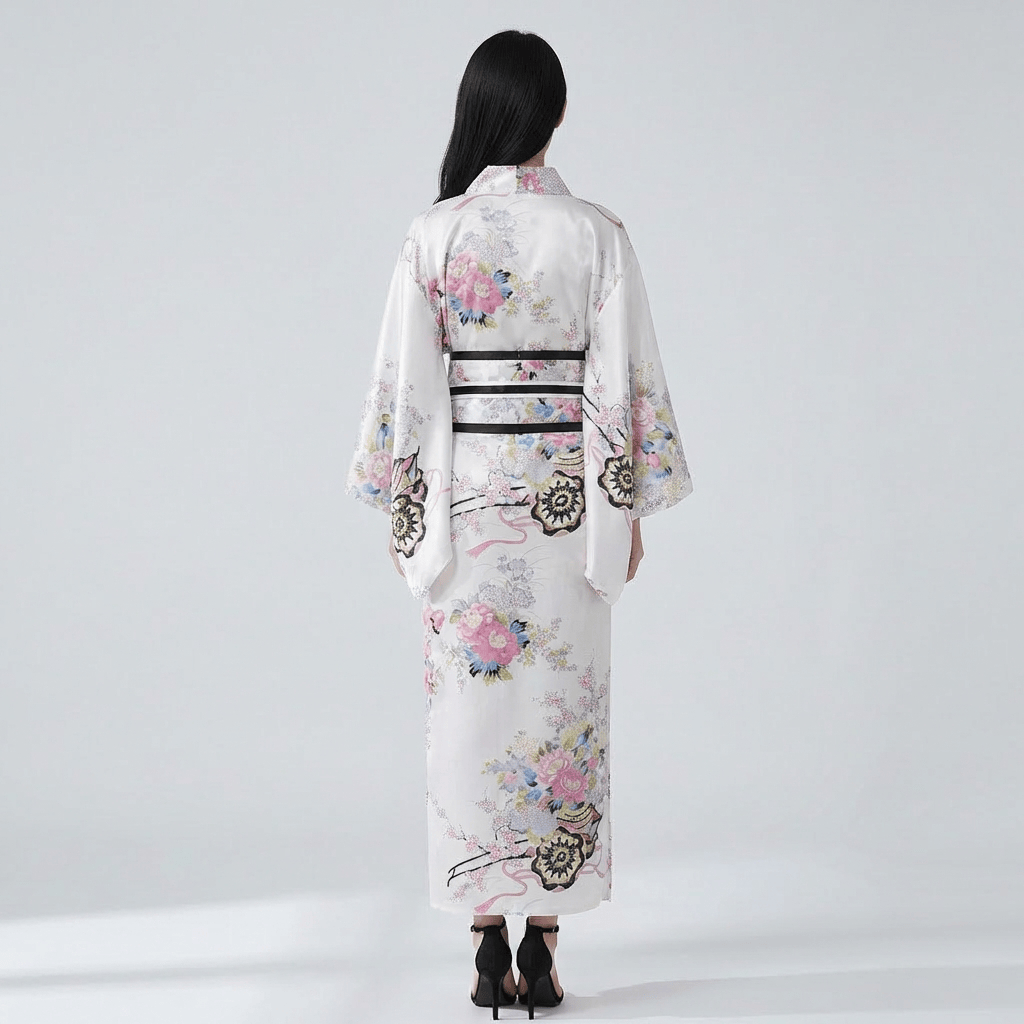 Kimono Japonais Femme Blanc