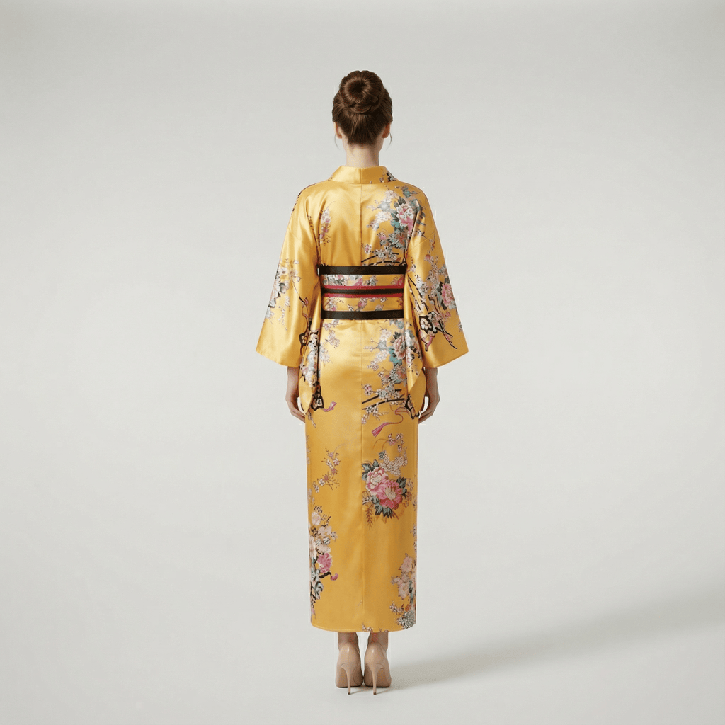 Kimono Japonais Jaune