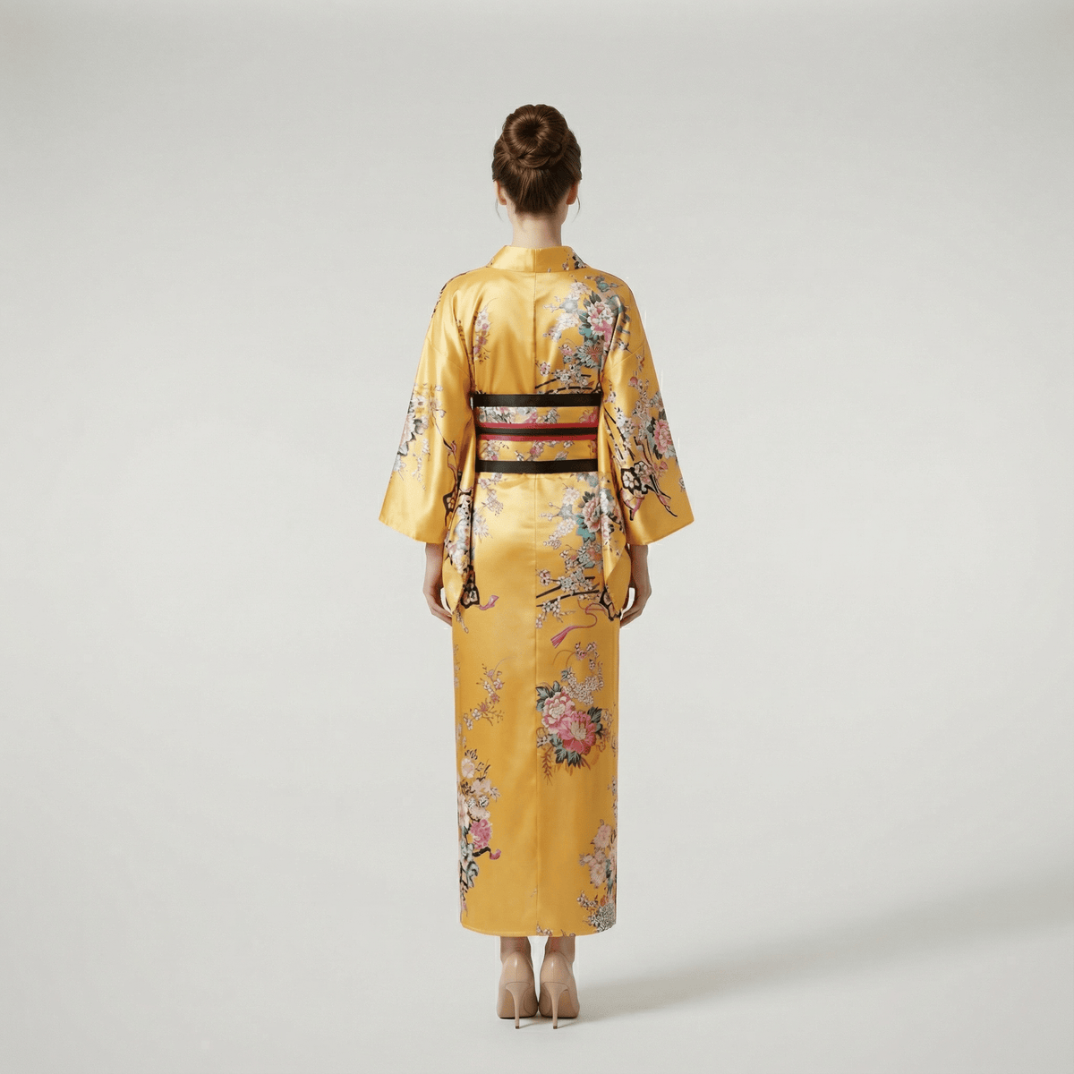 Kimono Japonais Jaune