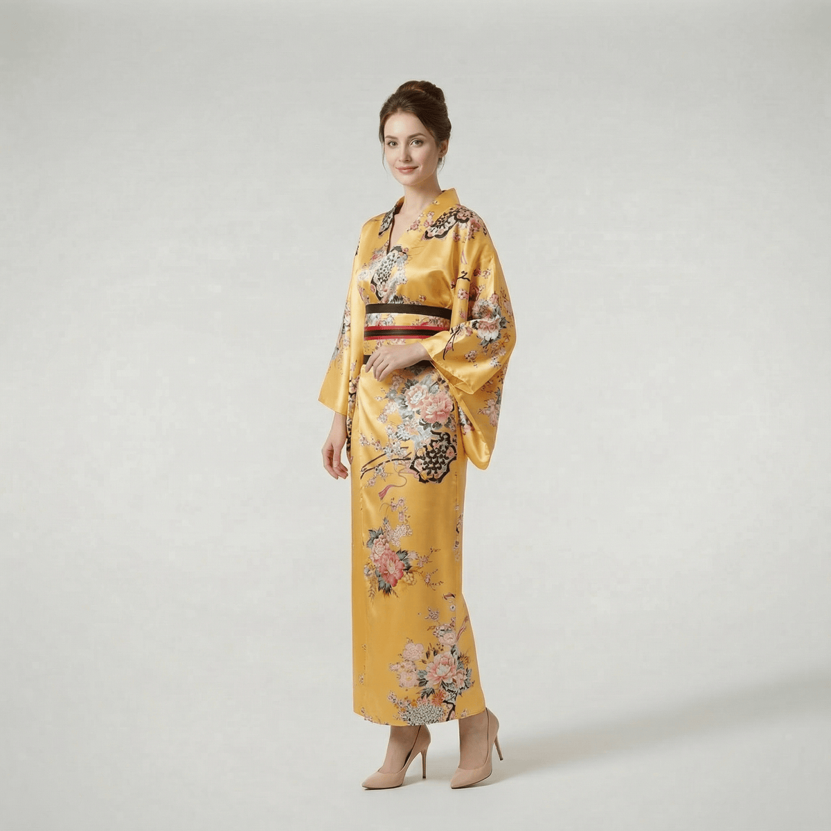 Kimono Japonais Jaune