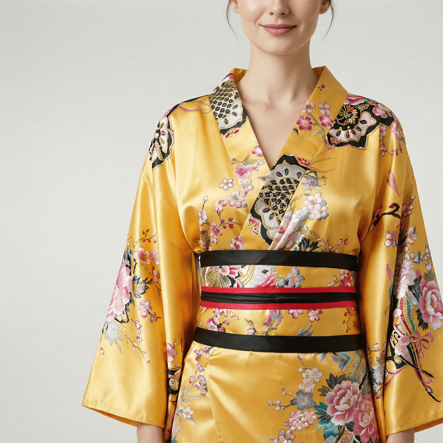 Kimono Japonais Jaune