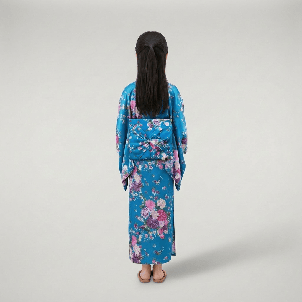 Kimono Japonais Traditionnel Fille