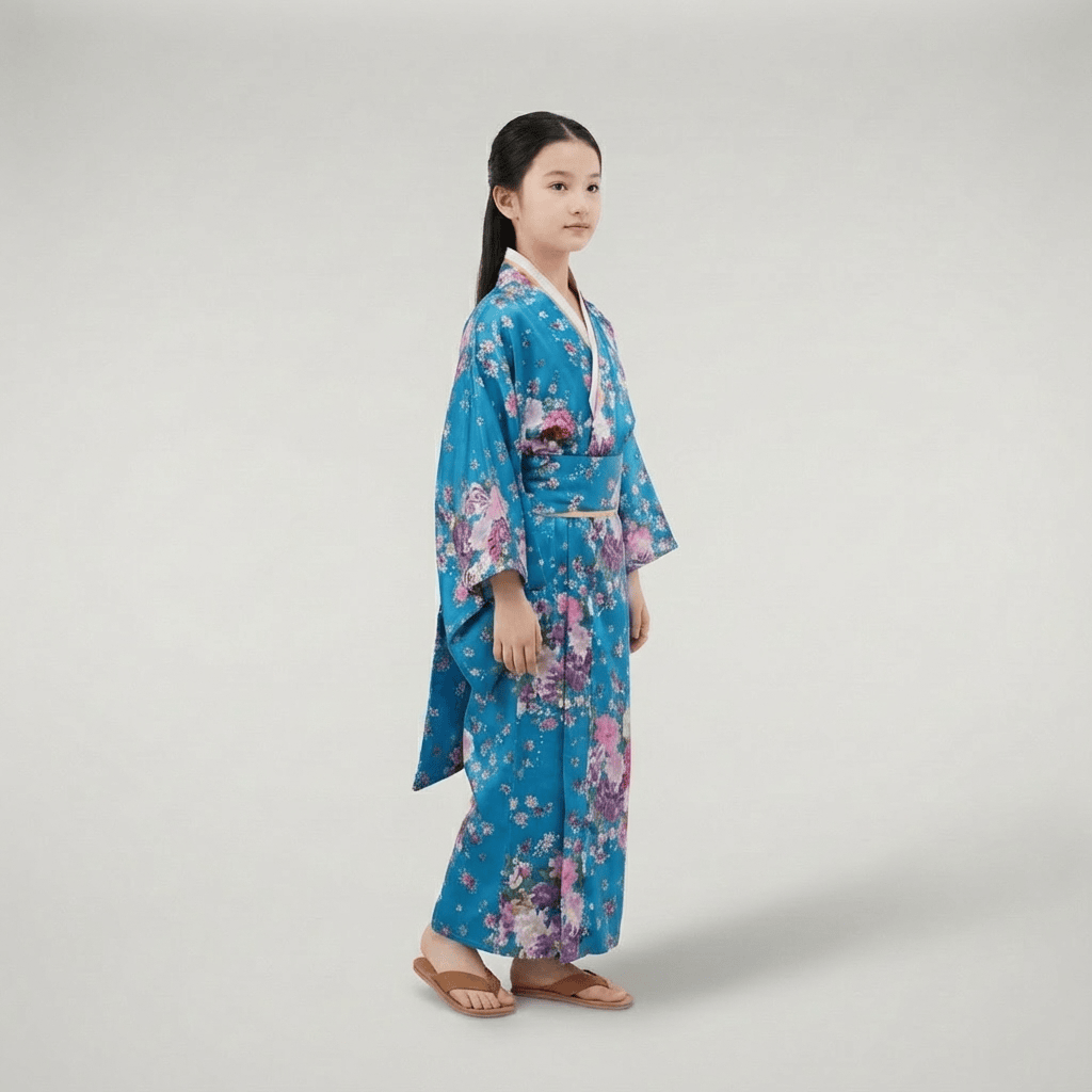 Kimono Japonais Traditionnel Fille