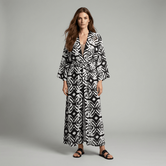 Kimono Long de Plage Femme