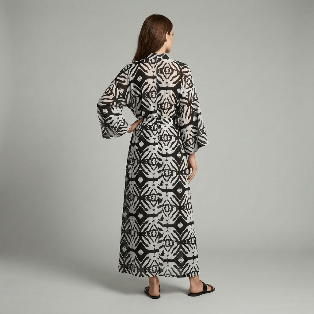 Kimono Long de Plage Femme