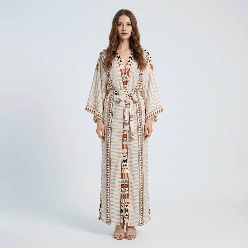 Kimono Long Fluide Femme