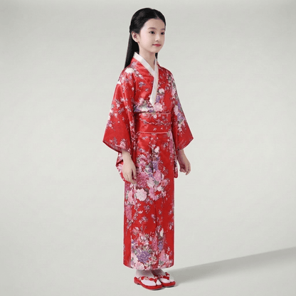 Kimono Long Imprimé Fleuri
