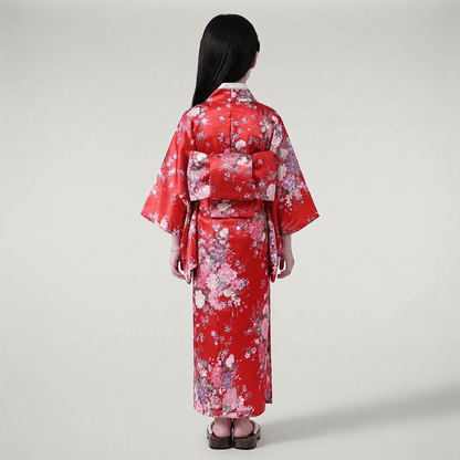 Kimono Long Imprimé Fleuri