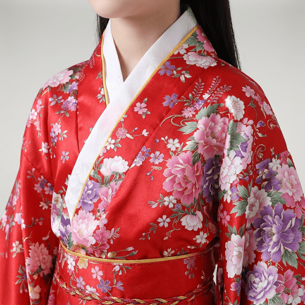 Kimono Long Imprimé Fleuri