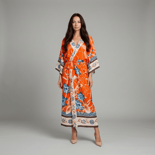 Kimono Long Imprimé Oriental