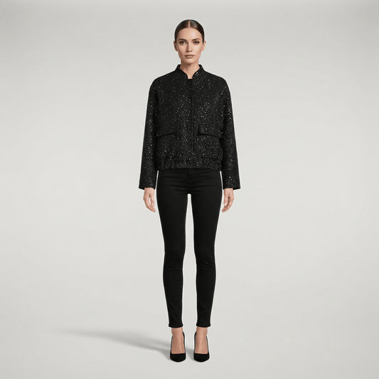 Kimono Noir A Paillette