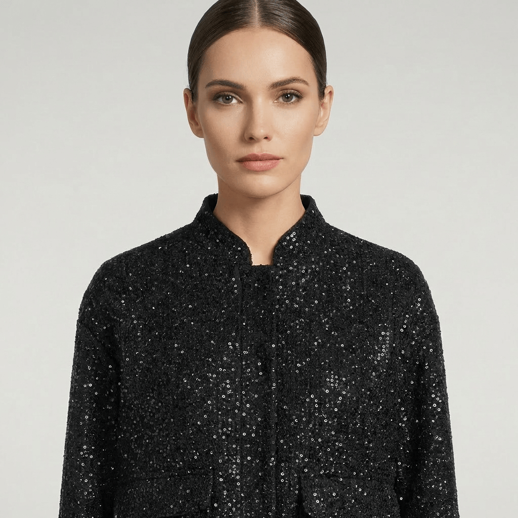 Kimono Noir A Paillette