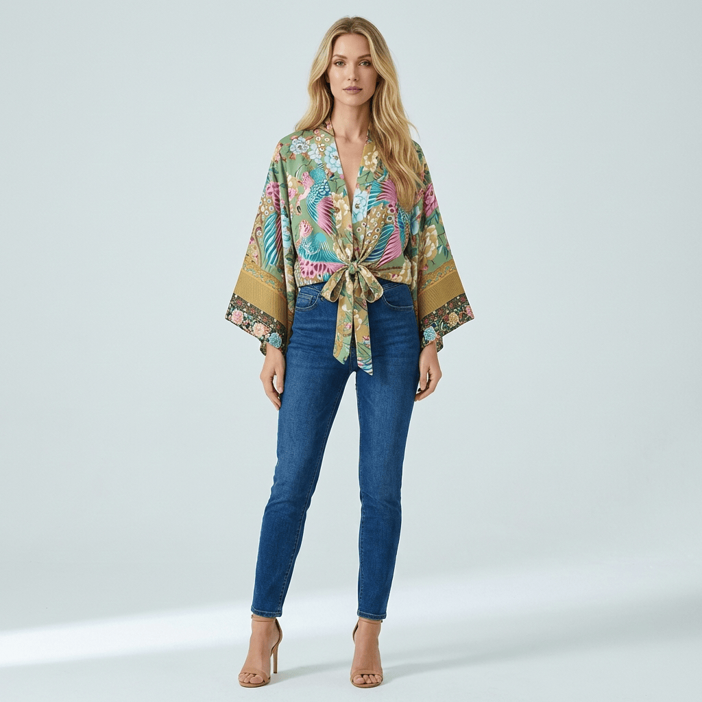 Kimono Paon Vert