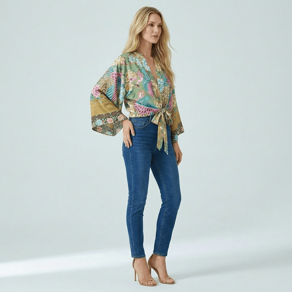 Kimono Paon Vert