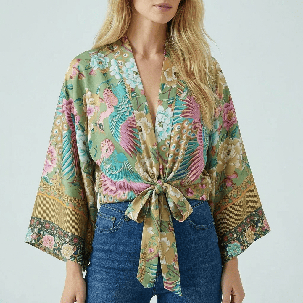 Kimono Paon Vert