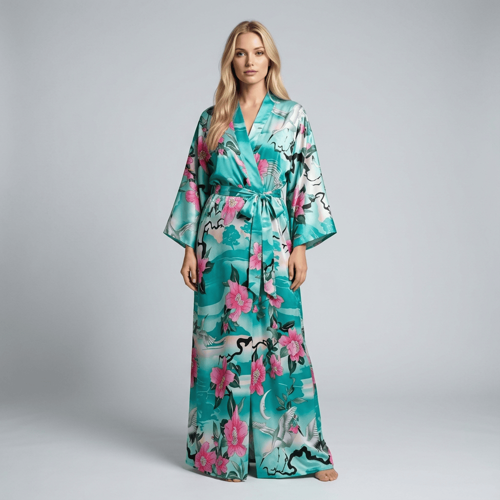 Kimono Plage Fleuri Femme
