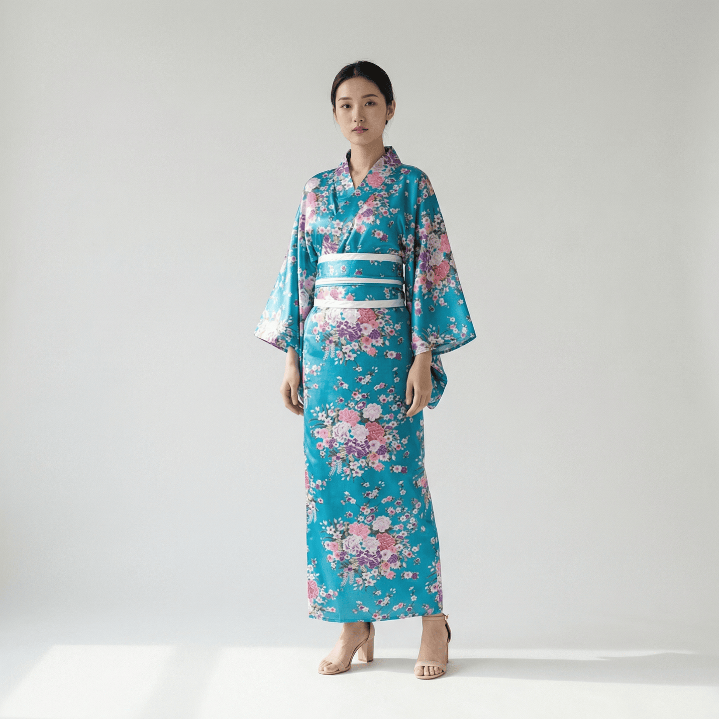 Kimono Traditionnel Bleu