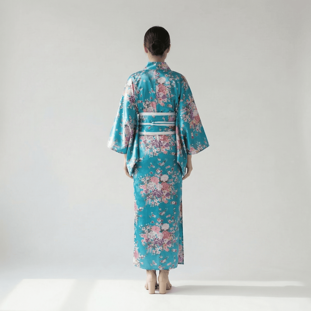 Kimono Traditionnel Bleu