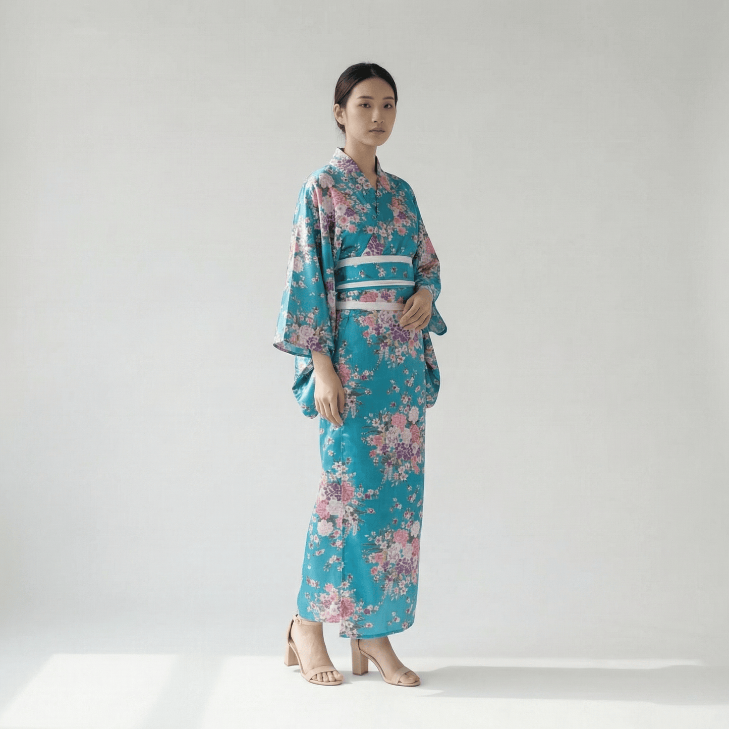 Kimono Traditionnel Bleu
