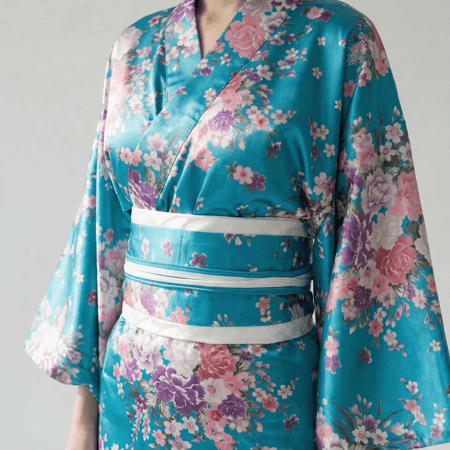 Kimono Traditionnel Bleu