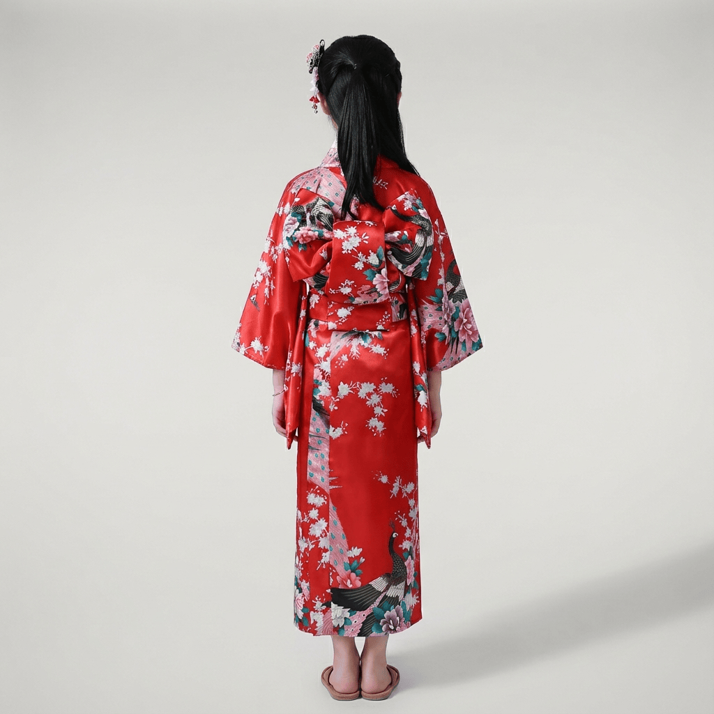 Kimono Traditionnel Japonais Petite Fille