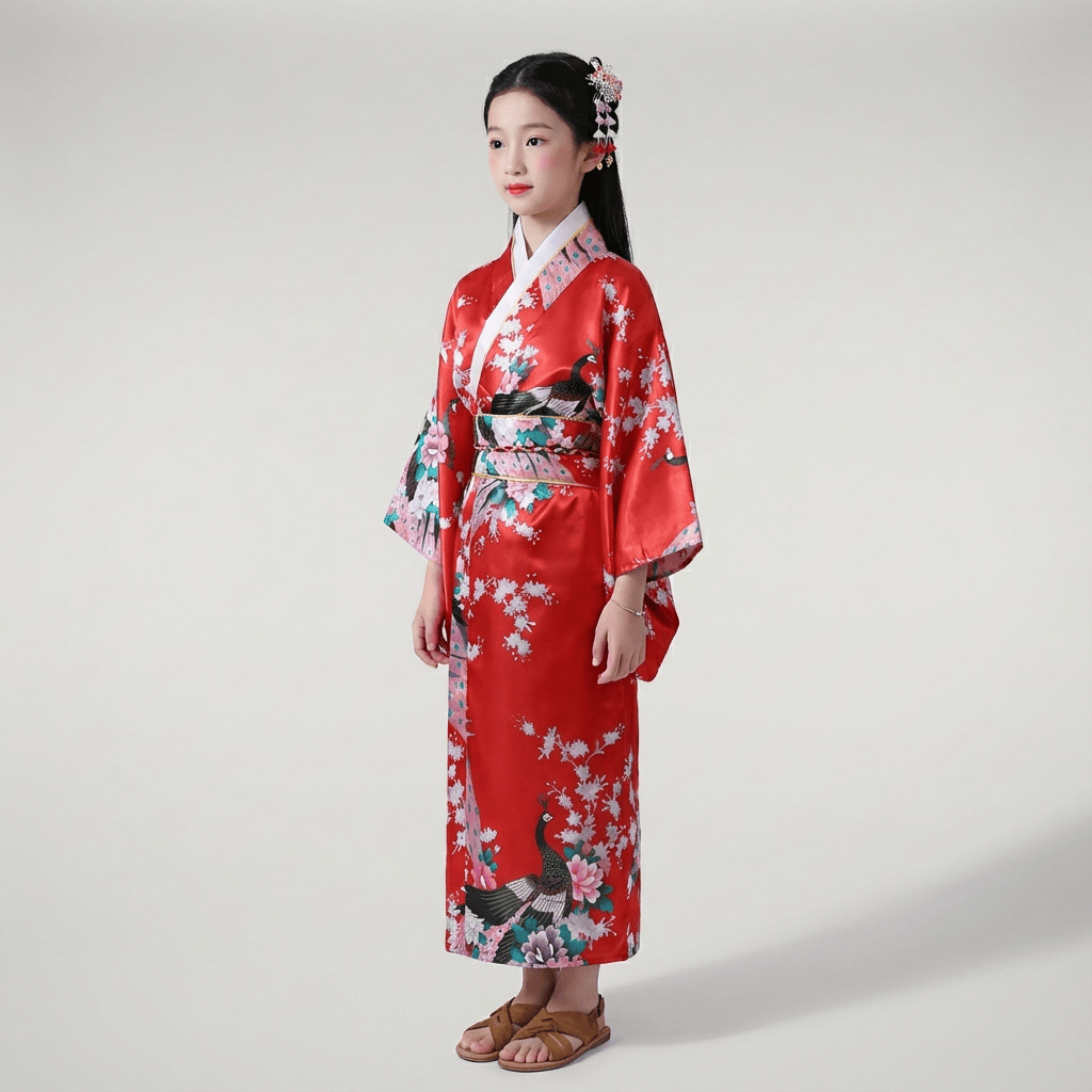 Kimono Traditionnel Japonais Petite Fille