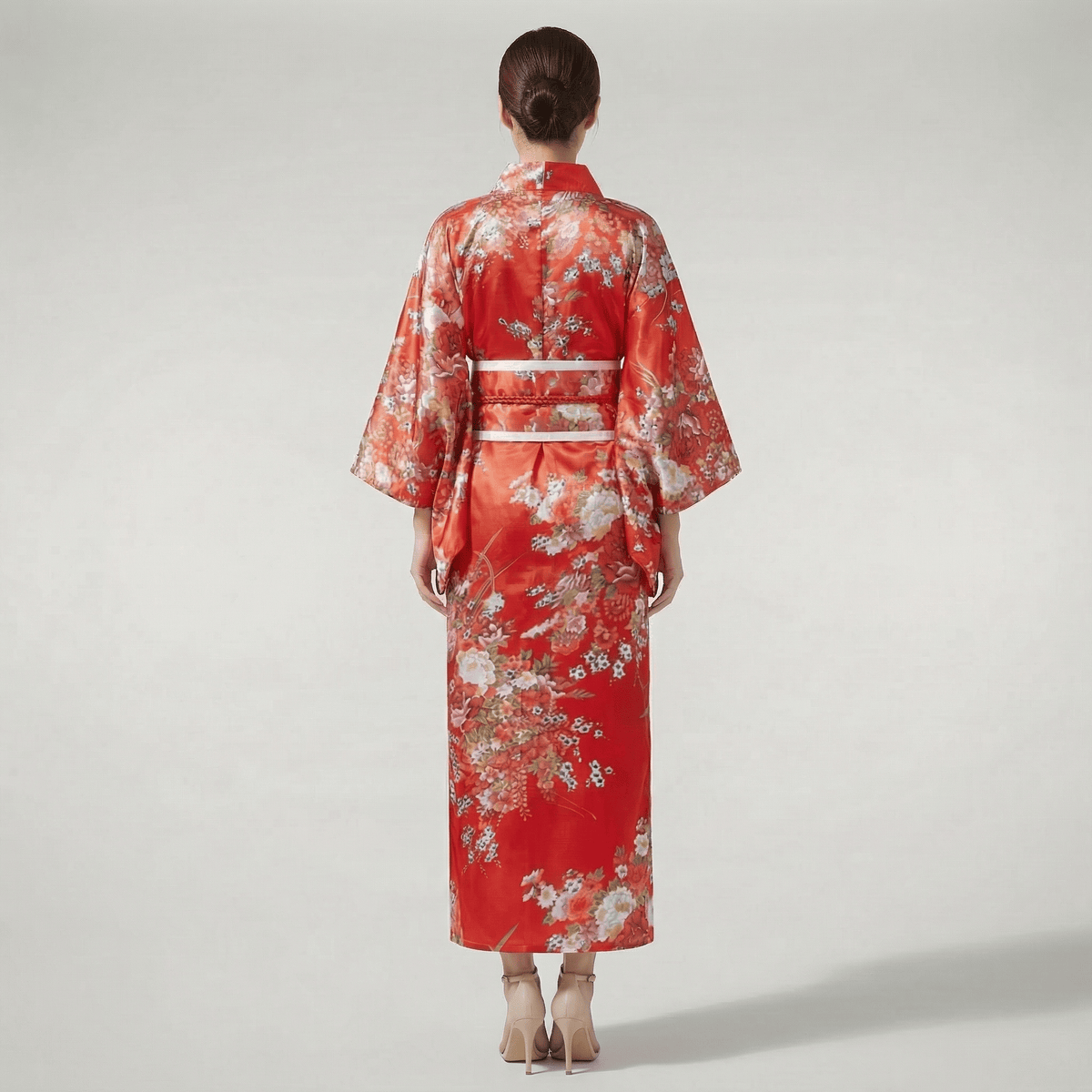 Kimono Traditionnel Rouge Femme
