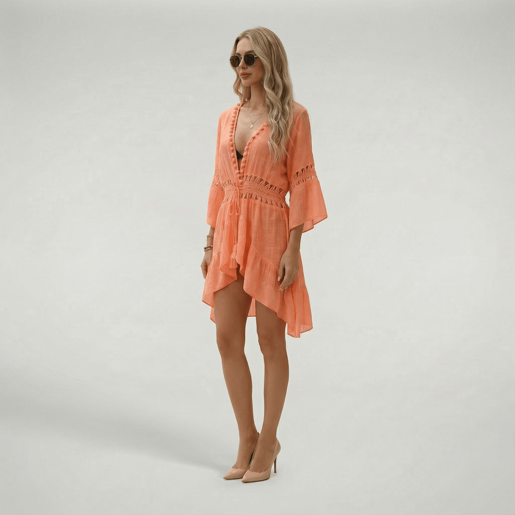 Kimono Tunique Plage Crochet