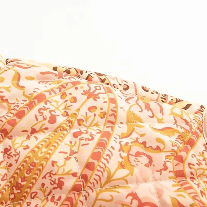 Manteau Kimono Imprime Jaune