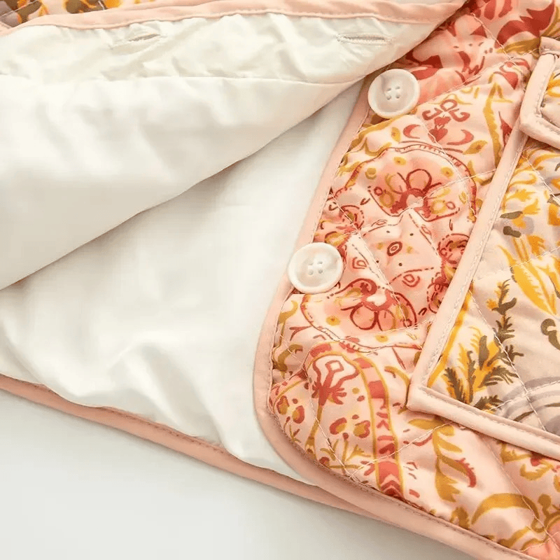 Manteau Kimono Imprime Jaune