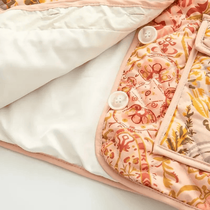 Manteau Kimono Imprime Jaune