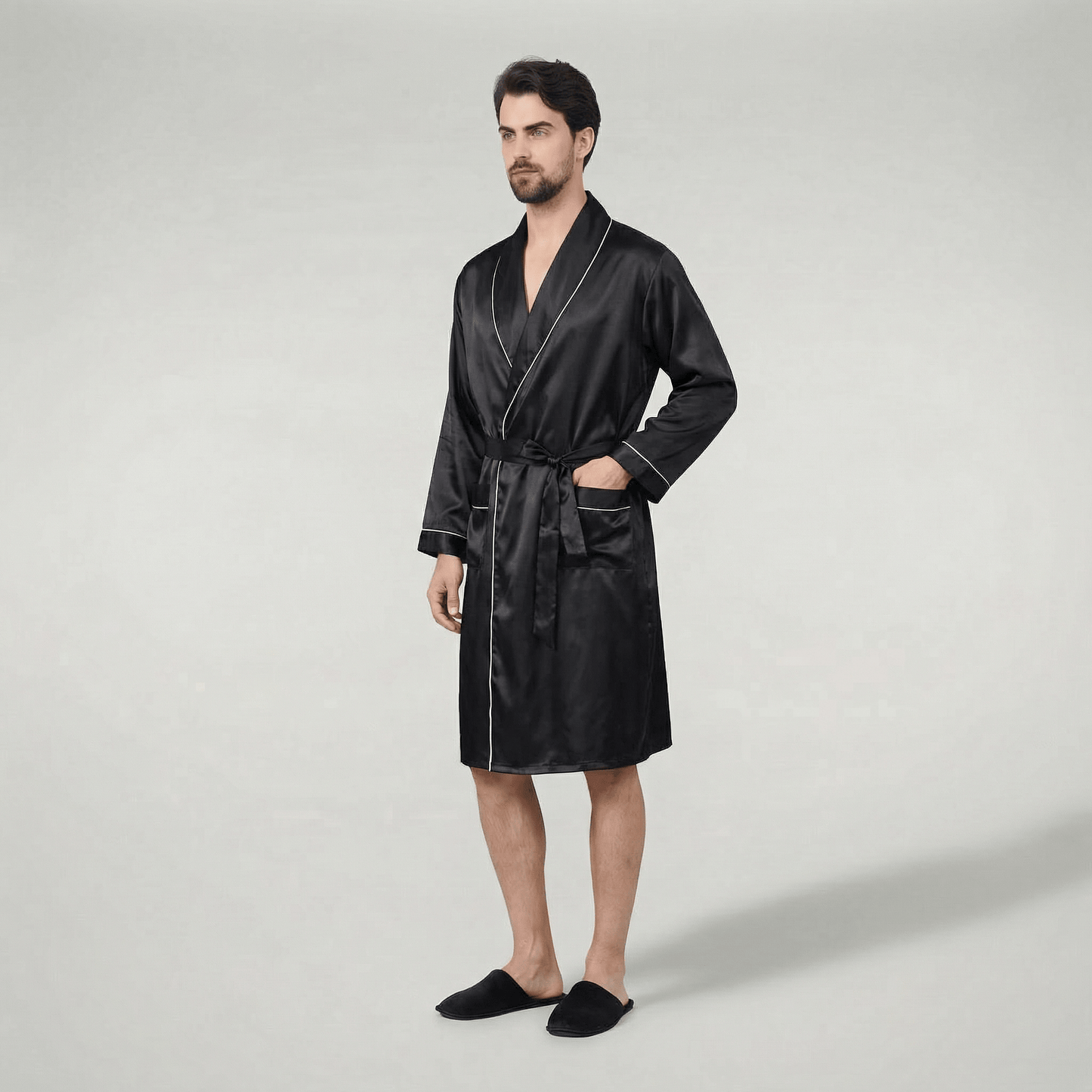 Peignoir Kimono Satin Homme