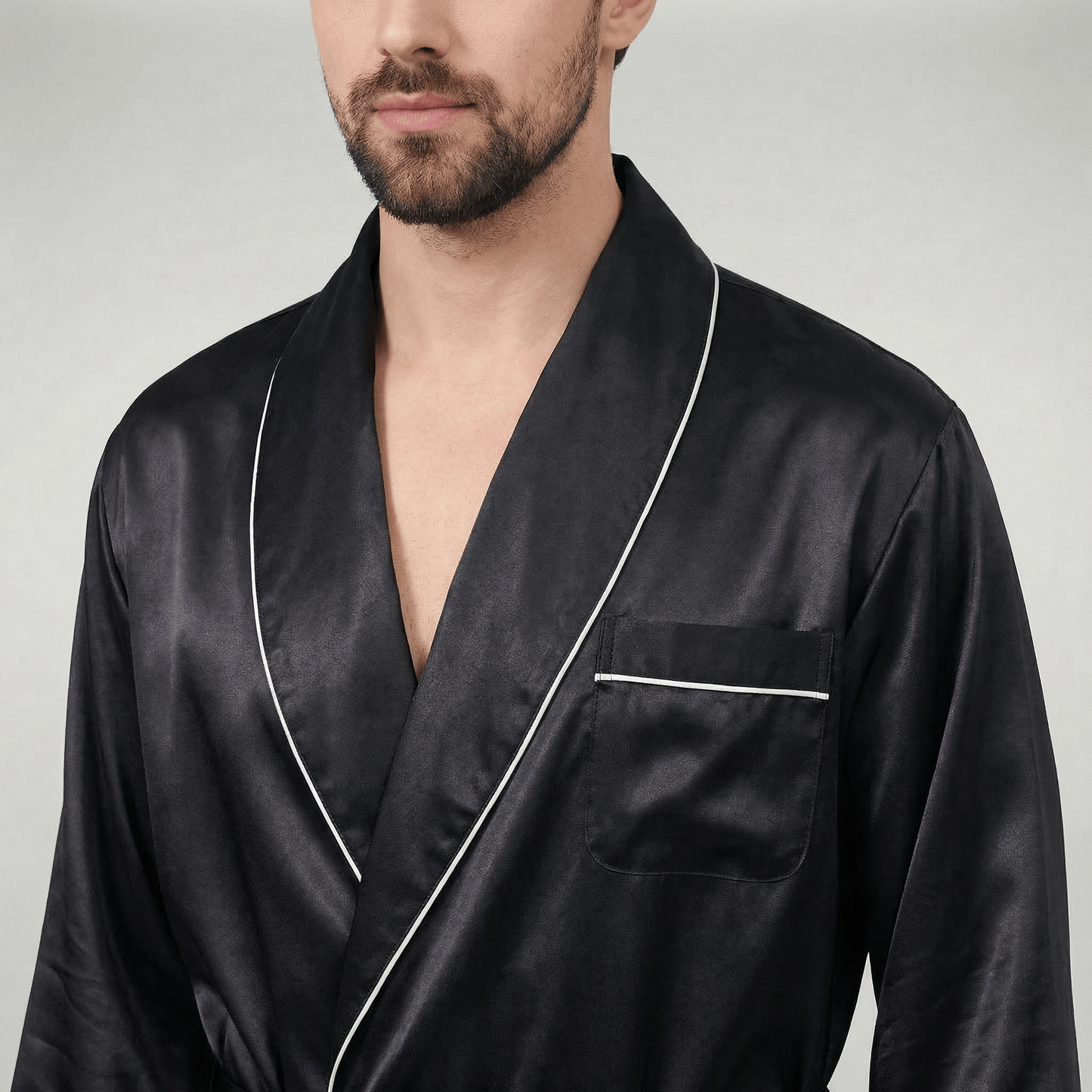 Peignoir Kimono Satin Homme