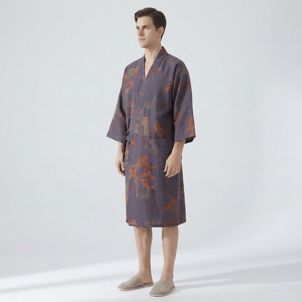 Pyjama Kimono Homme Coton