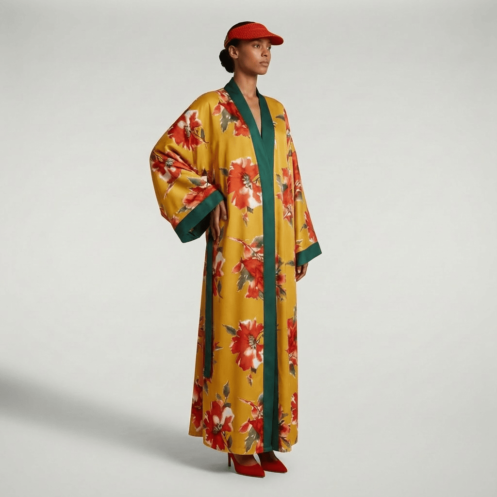 Lys rouges sur fond doré